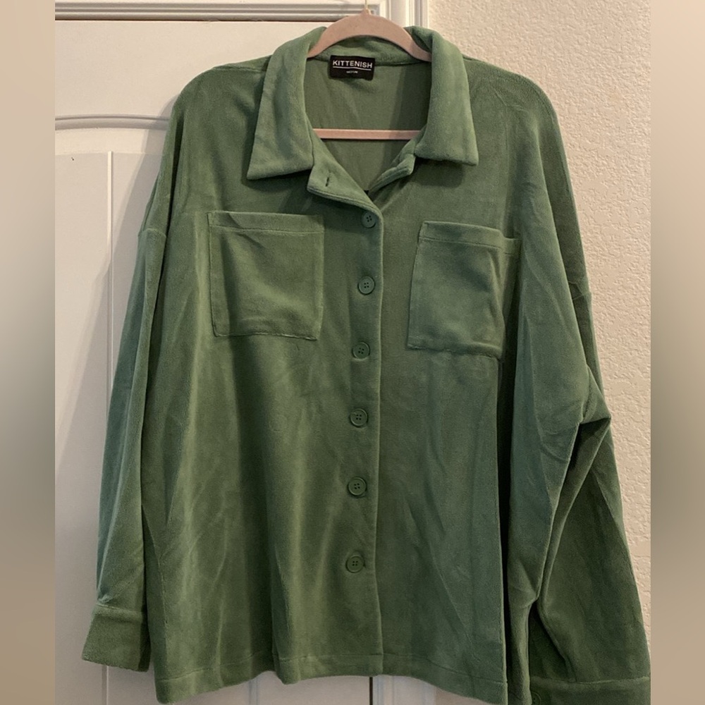 Kittenish Sage Green Top